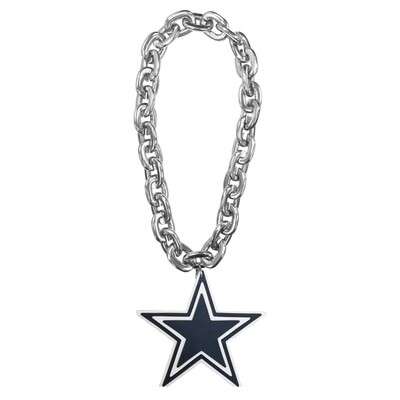 Dallas Cowboys Touchdown Fan Chain 10 Inch 3D Foam Necklace