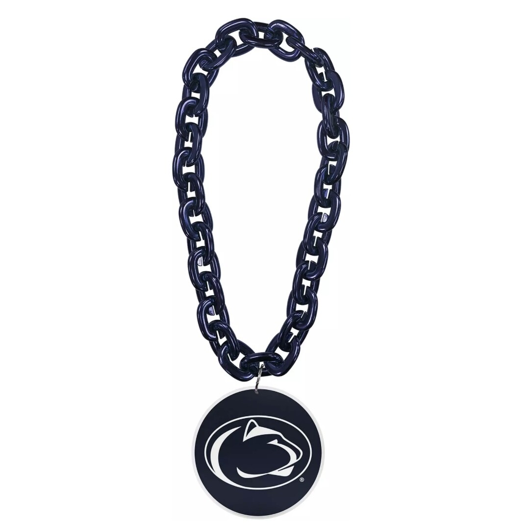 Penn State Nittany Lions Touchdown Fan Chain 10 Inch 3D Foam Necklace