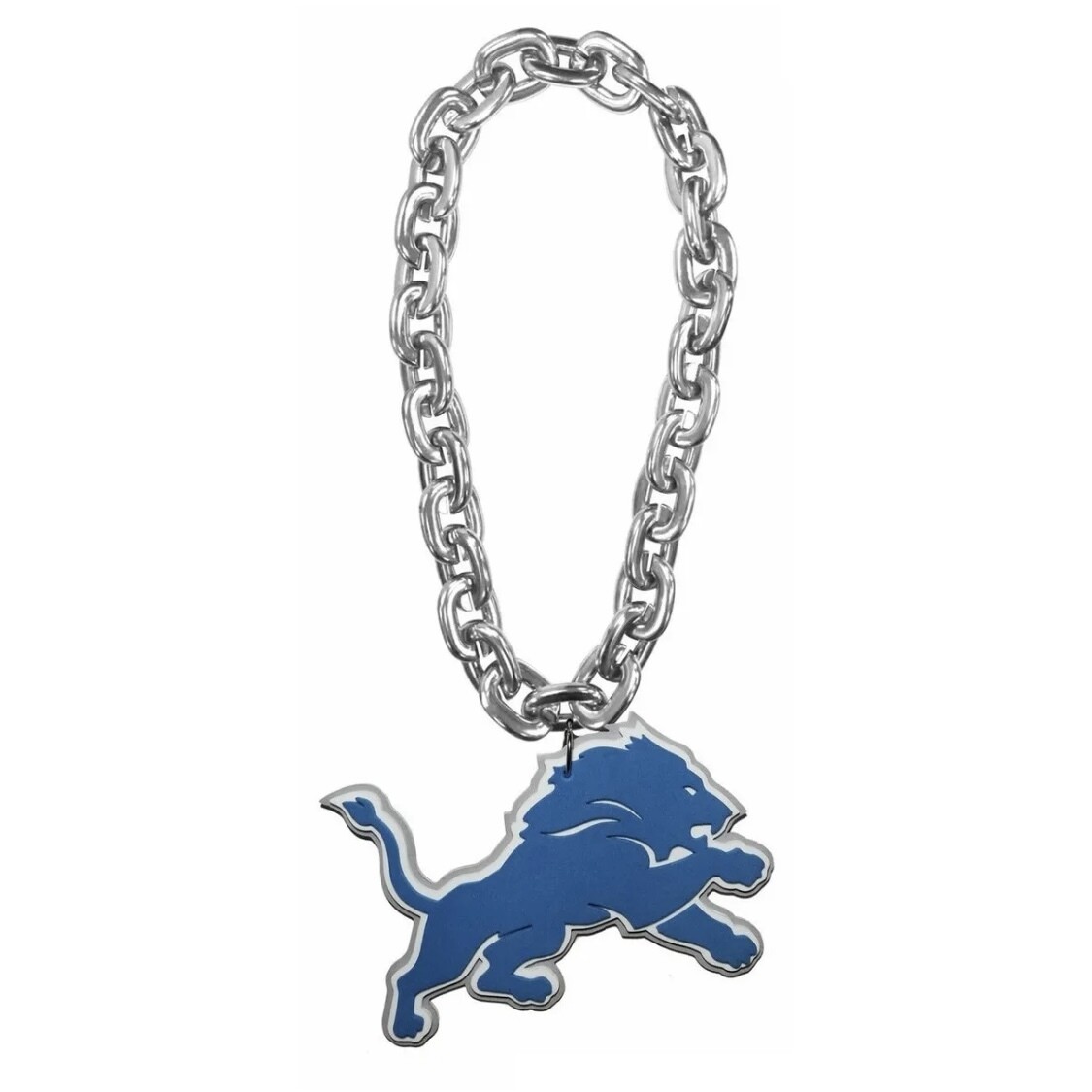 Detroit Lions Touchdown Fan Chain 10 Inch 3D Foam Necklace