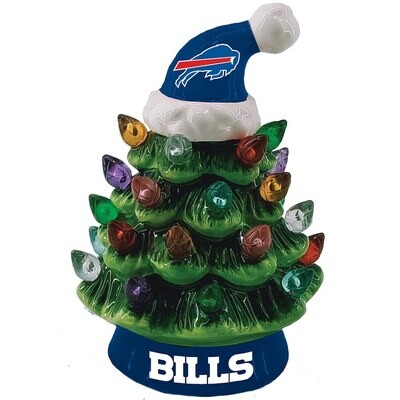 Buffalo Bills 8" Light Up Ceramic LED Christmas Tree
