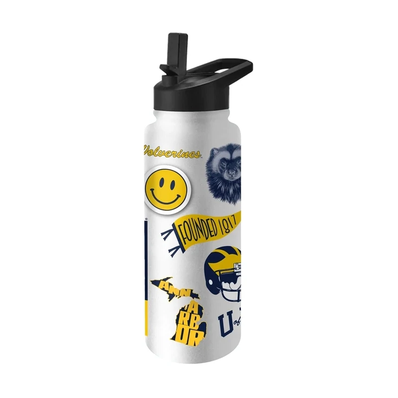 Michigan Wolverines 34oz Native Quencher Bottle