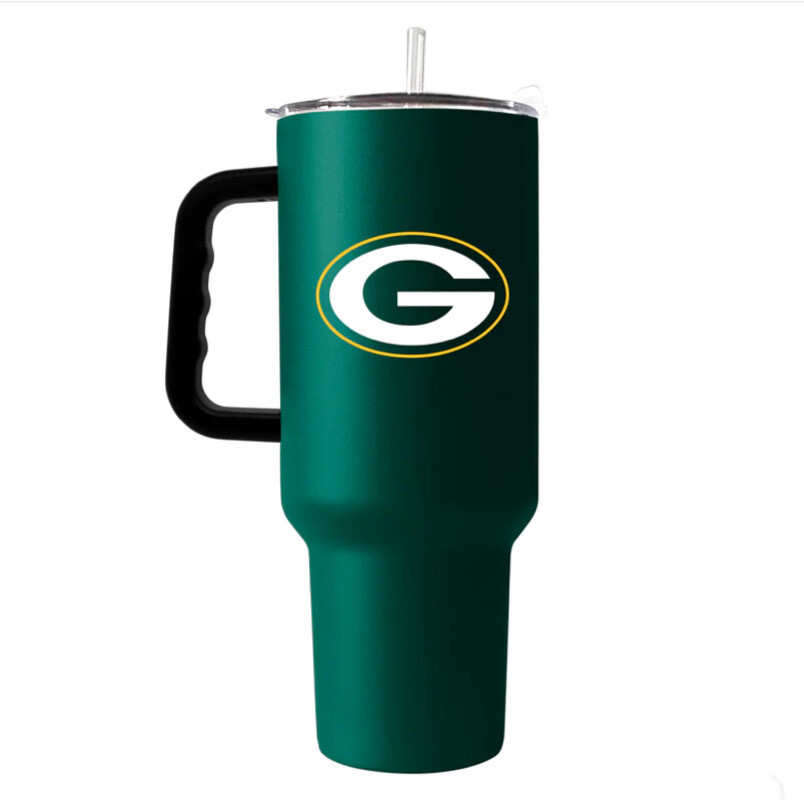 Green Bay Packers 40oz Travel Tumbler With Handle