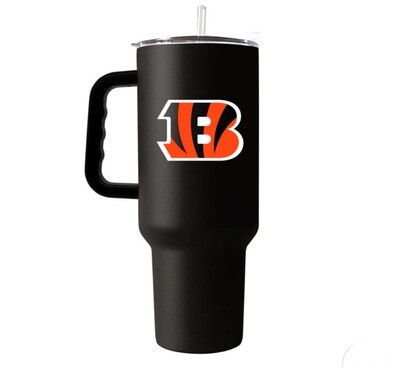 Cincinnati Bengals 40oz Travel Tumbler With Handle