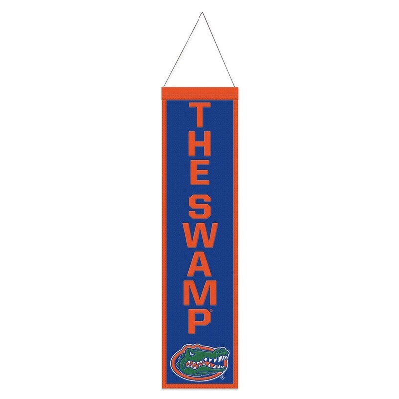 Florida Gators The Swamp Design Wool Banner