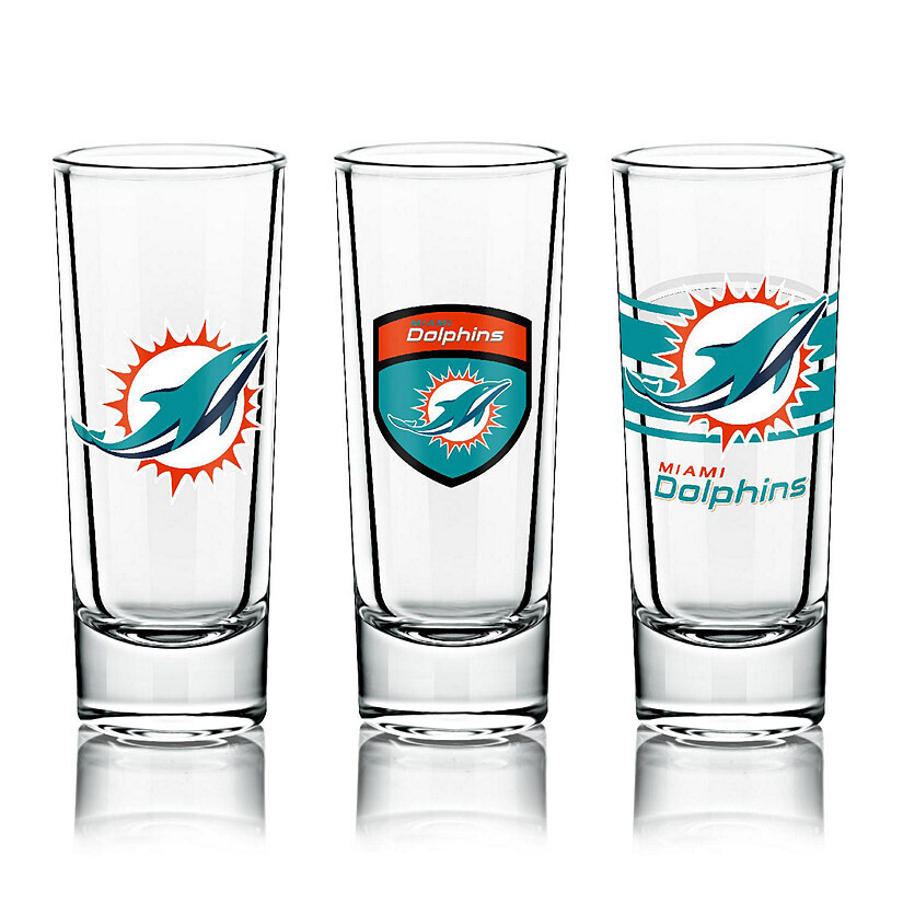 Miami Dolphins NFL Shot Glasses 6 Pack Set