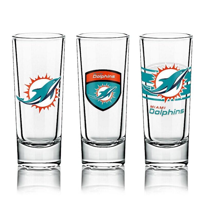 Miami Dolphins NFL Shot Glasses 6 Pack Set
