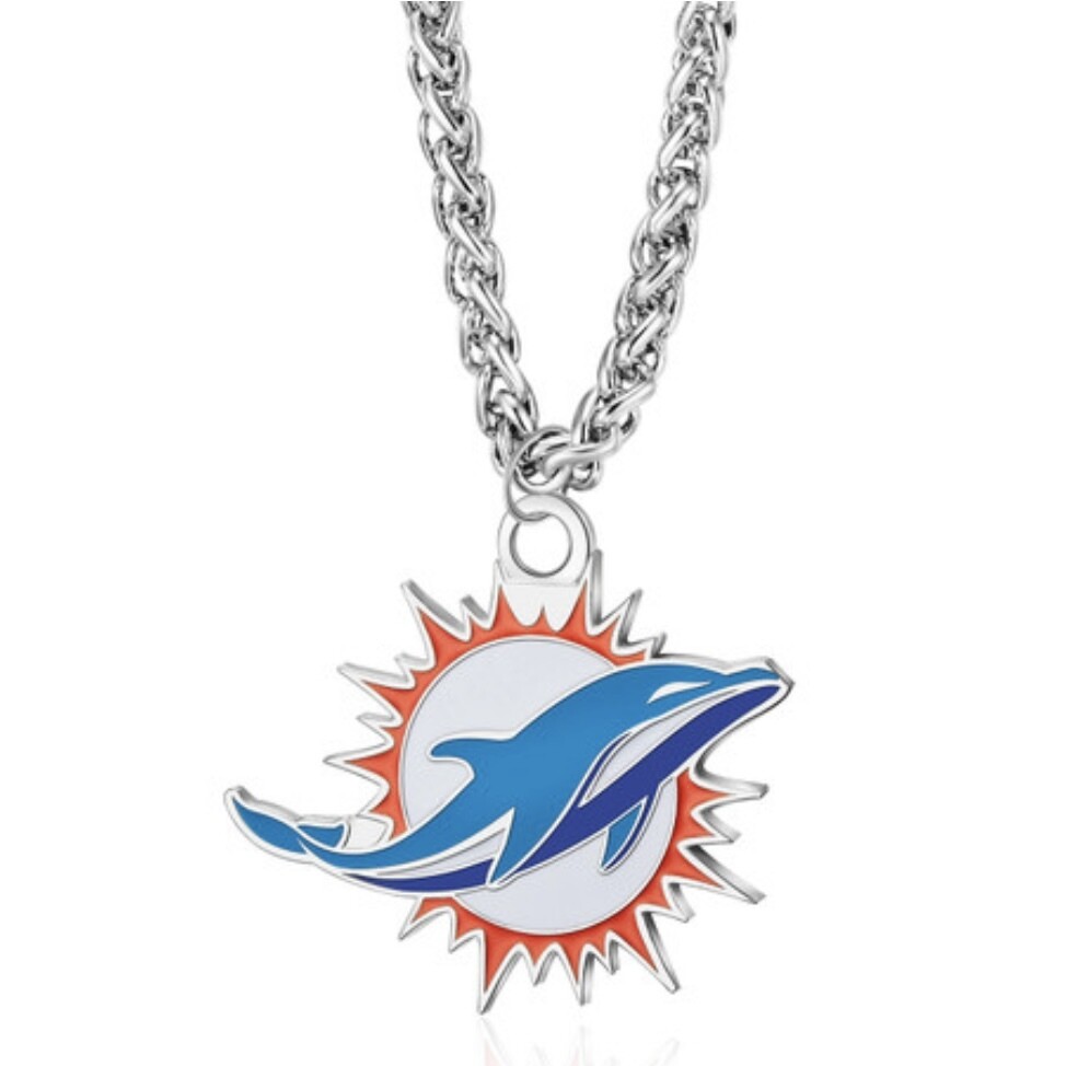 Miami Dolphins Primary Team Logo Necklace