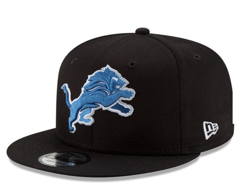 Detroit Lions Men's Black New Era Basic Logo 9FIFTY SnapBack Hat