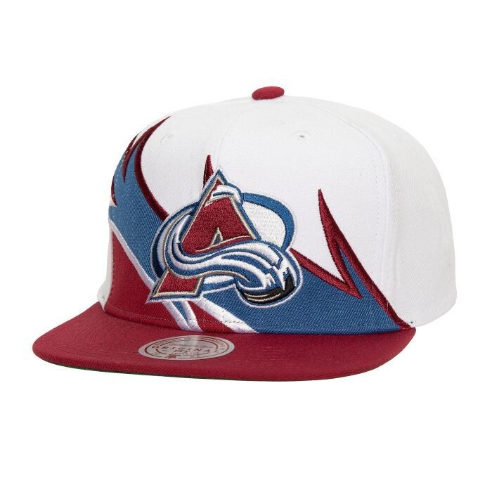 Colorado Avalanche Men’s White Waverunner Mitchell & Ness Snapback Hat