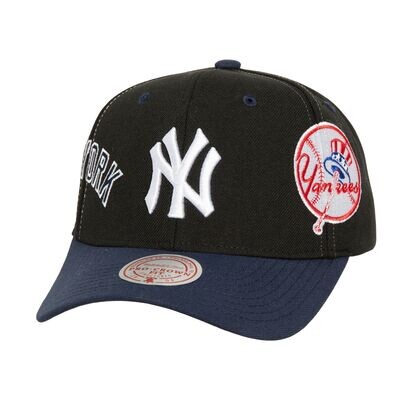 New York Yankee Men's Overbite Pro Mitchell & Ness SnapBack Hat New York Yankee Men's Overbite Pro Mitchell & Ness SnapBack Hat