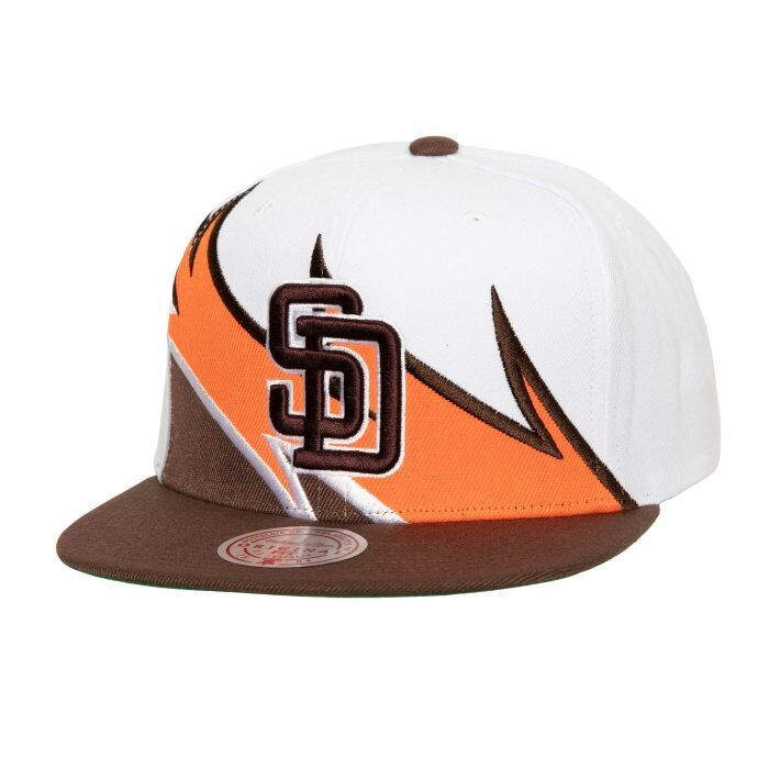 San Diego Padres Men’s White Waverunner Mitchell & Ness Snapback Hat