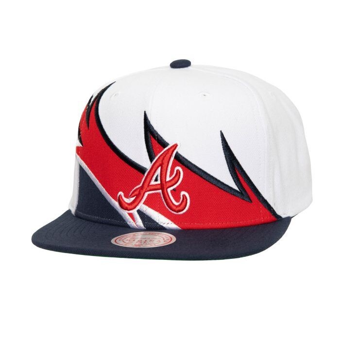 Atlanta Braves Men’s White Waverunner Mitchell & Ness Snapback Hat