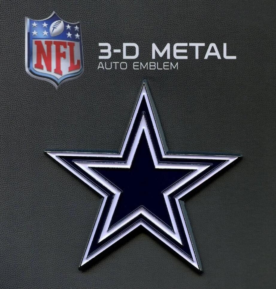 Dallas Cowboys 3-D Metal Auto Emblem