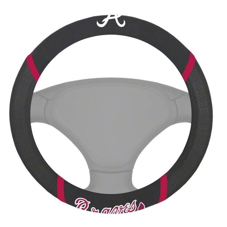 Atlanta Braves Embroidered Car Steering Wheel Cover