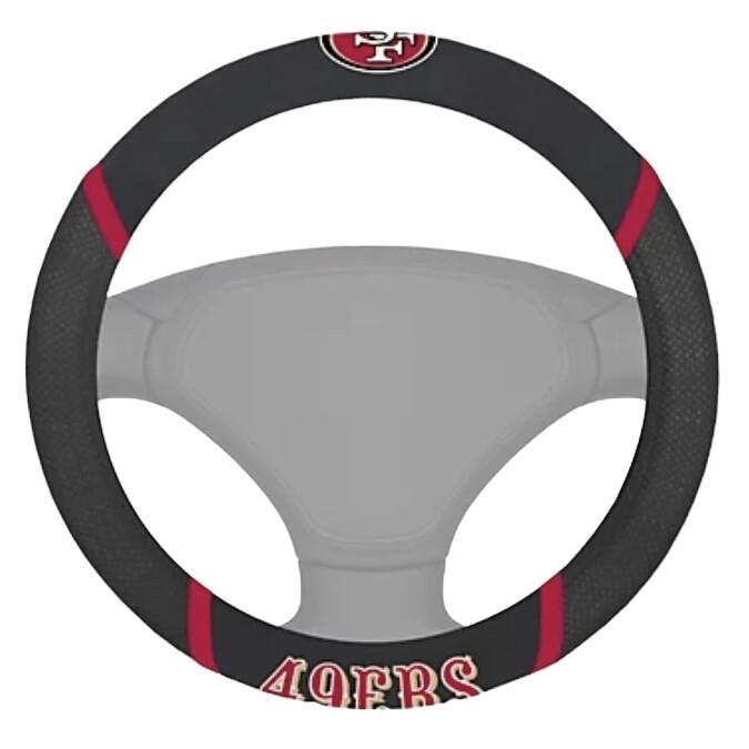 San Francisco 49ers Embroidered Car Steering Wheel Cover