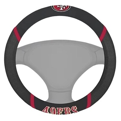 San Francisco 49ers Embroidered Car Steering Wheel Cover San Francisco 49ers Embroidered Car Steering Wheel Cover