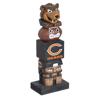 Chicago Bears Tiki Totem Team Statue Chicago Bears Tiki Totem Team Statue
