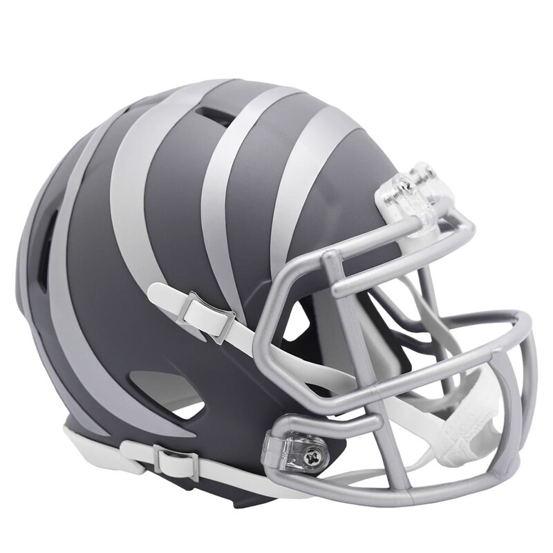 Cincinnati Bengals Riddell Slate Grey Speed Mini Helmet