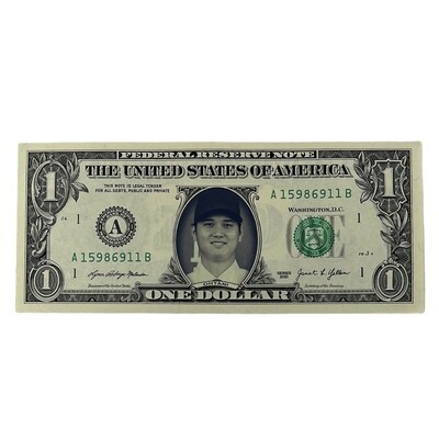 Shohei Ohtani Famous Face Dollar Bill