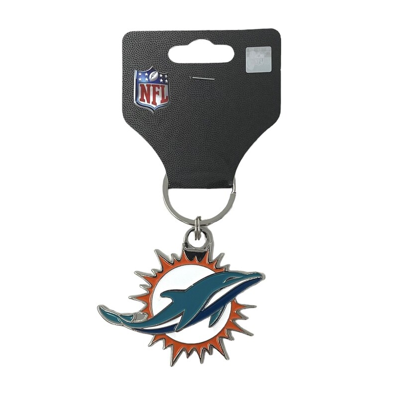 Miami Dolphins Big Heavyweight Logo Key Ring