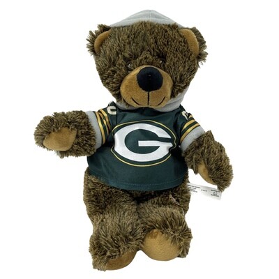Green Bay Packers 12” Jersey Hoodie Teddy Bear