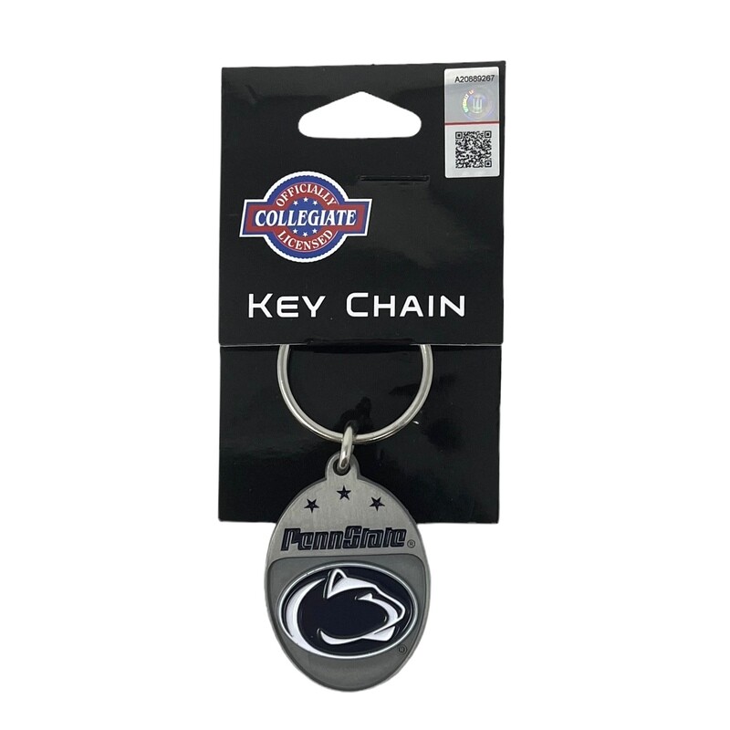 Penn State Nittany Lions w/Stars Metal Key Ring