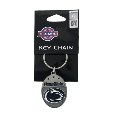 Penn State Nittany Lions w/Stars Metal Key Ring Penn State Nittany Lions w/Stars Metal Key Ring