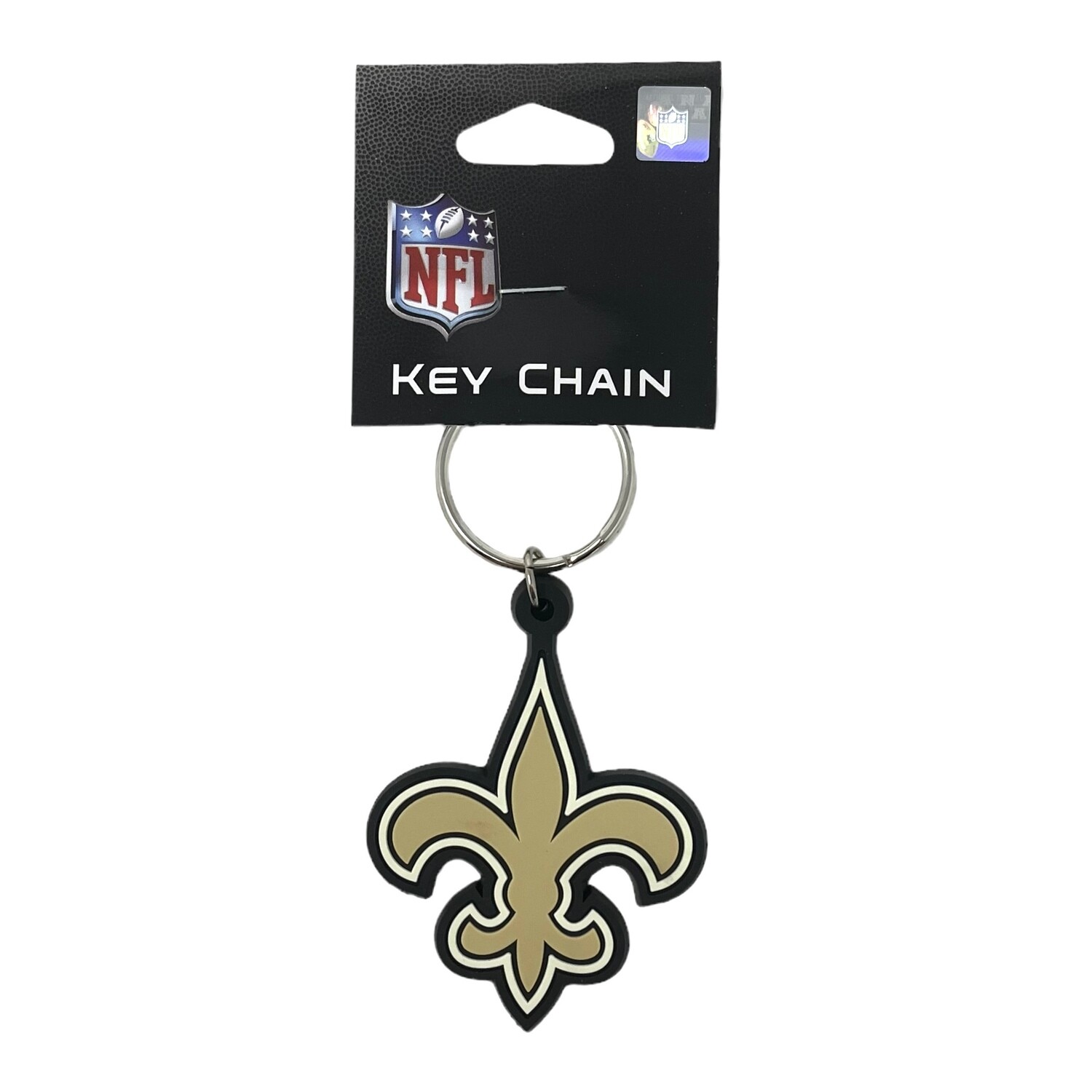 New Orleans Saints Flex Rubber Keychain