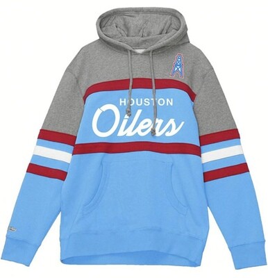 Houston Oilers Men's Mitchell & Ness Head Coach Pullover Hoodie
