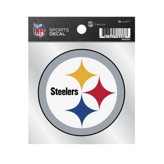 Pittsburgh Steelers 4" x 4" Die Cut Vinyl Sticker