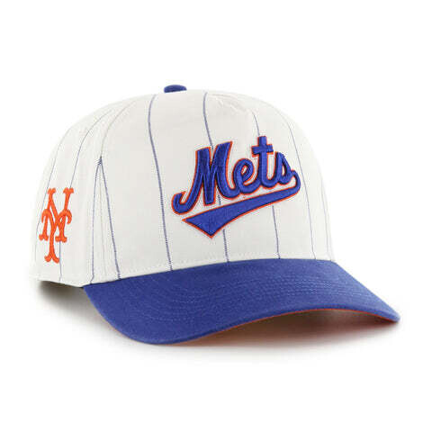 New York Mets Men’s White 47 Brand Hitch Cooperstown Adjustable Hat