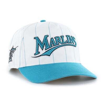 Florida Marlins Men’s White 47 Brand Hitch Cooperstown Adjustable Hat