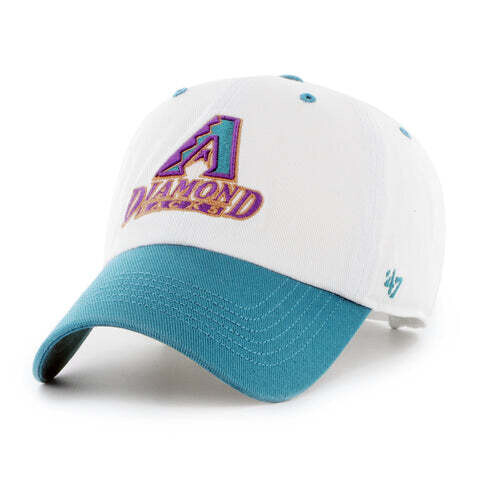 Arizona Diamondbacks Men’s White 47 Brand Clean Up Cooperstown Adjustable Hat