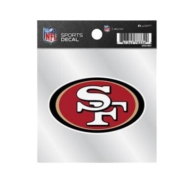 San Francisco 49ers 4" x 4" Die Cut Vinyl Sticker