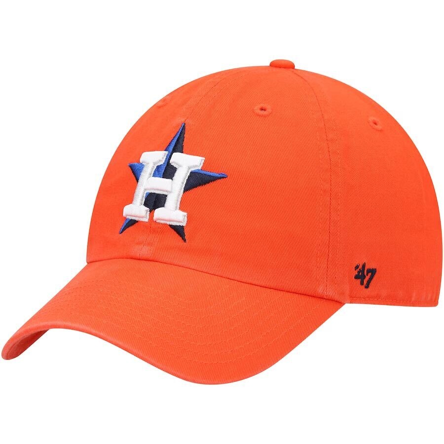 Houston Astros Men’s Orange 47 Brand Clean Up Adjustable Hat