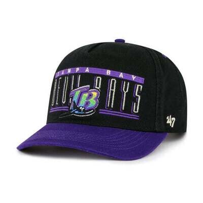 Tampa Bay Rays Men’s Black 47 Brand Hitch Cooperstown Adjustable Hat