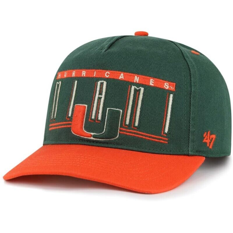 Miami Hurricanes Men’s Dark Green 47 Brand Hitch Adjustable Hat