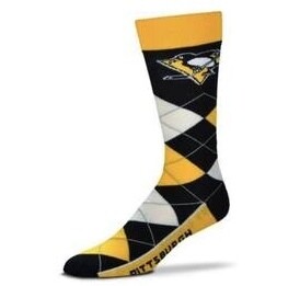 Pittsburgh Penguins Men’s Black Argyle Remix Socks