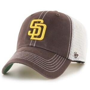 San Diego Padres Men’s Brown 47 Brand Clean Up Mesh Adjustable Hat
