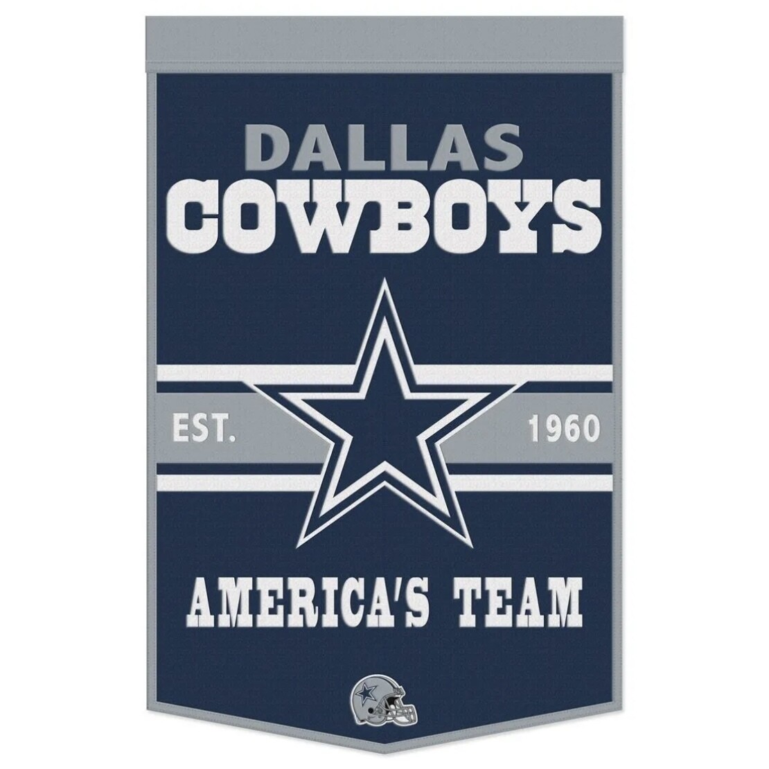 Dallas Cowboys America’s Team 24 x 38 Wool Banner