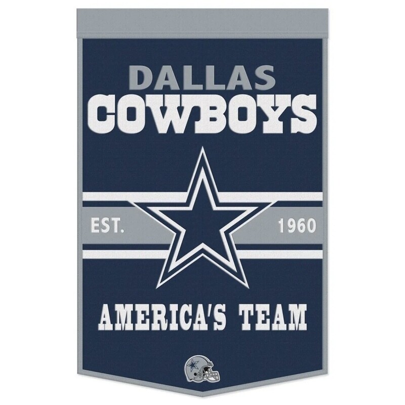 Dallas Cowboys America’s Team 24 x 38 Wool Banner