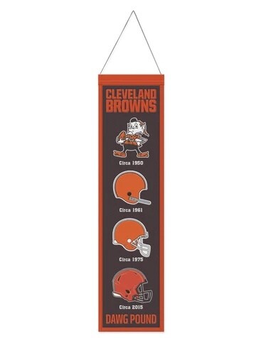 Cleveland Browns 8” x 32” Heritage Banner