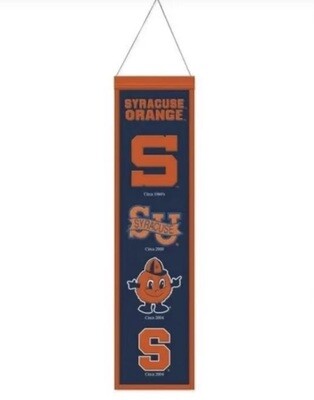 Syracuse Orange 8” x 32” Heritage Banner