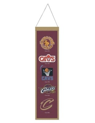 Cleveland Cavaliers 8” x 32” Heritage Banner