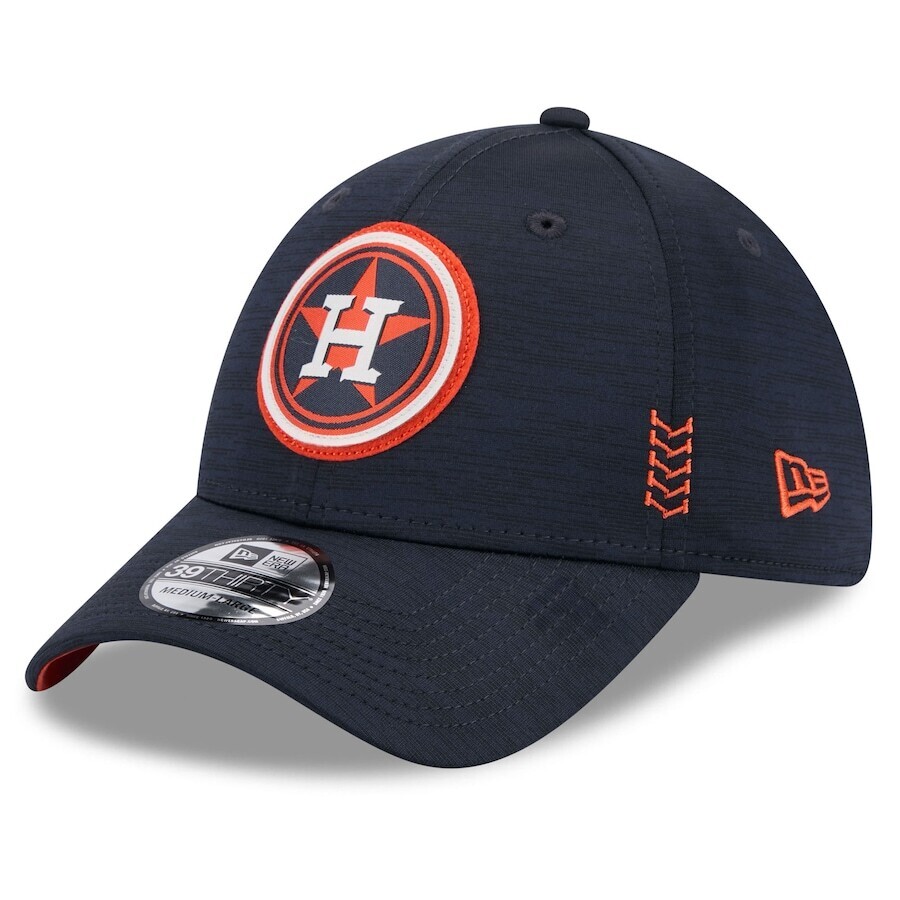 Houston Astros Men’s New Era Black 2024 Clubhouse 39THIRTY Flex Fit Hat