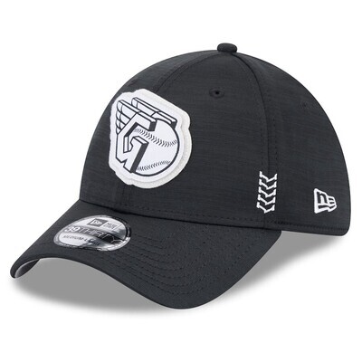 Cleveland Guardians Men’s New Era Black 2024 Clubhouse 39THIRTY Flex Fit Hat