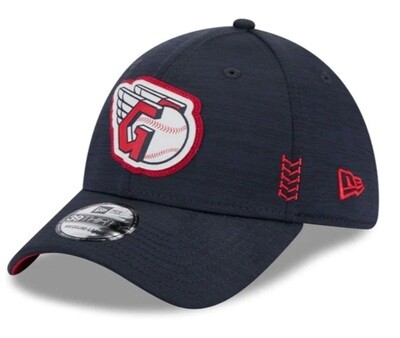 Cleveland Guardians Men’s New Era Navy Clubhouse 39THIRTY Flex Fit Hat