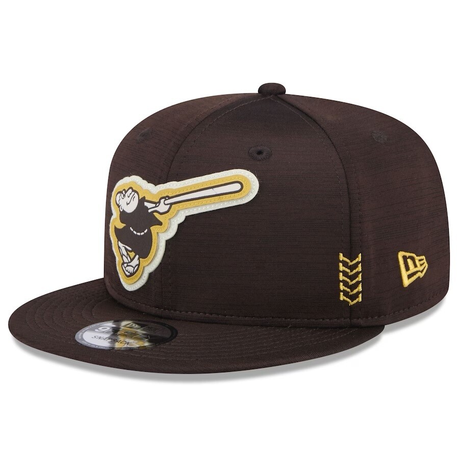San Diego Padres Men’s New Era Brown 2024 Clubhouse 9FIFTY Snapback Hat