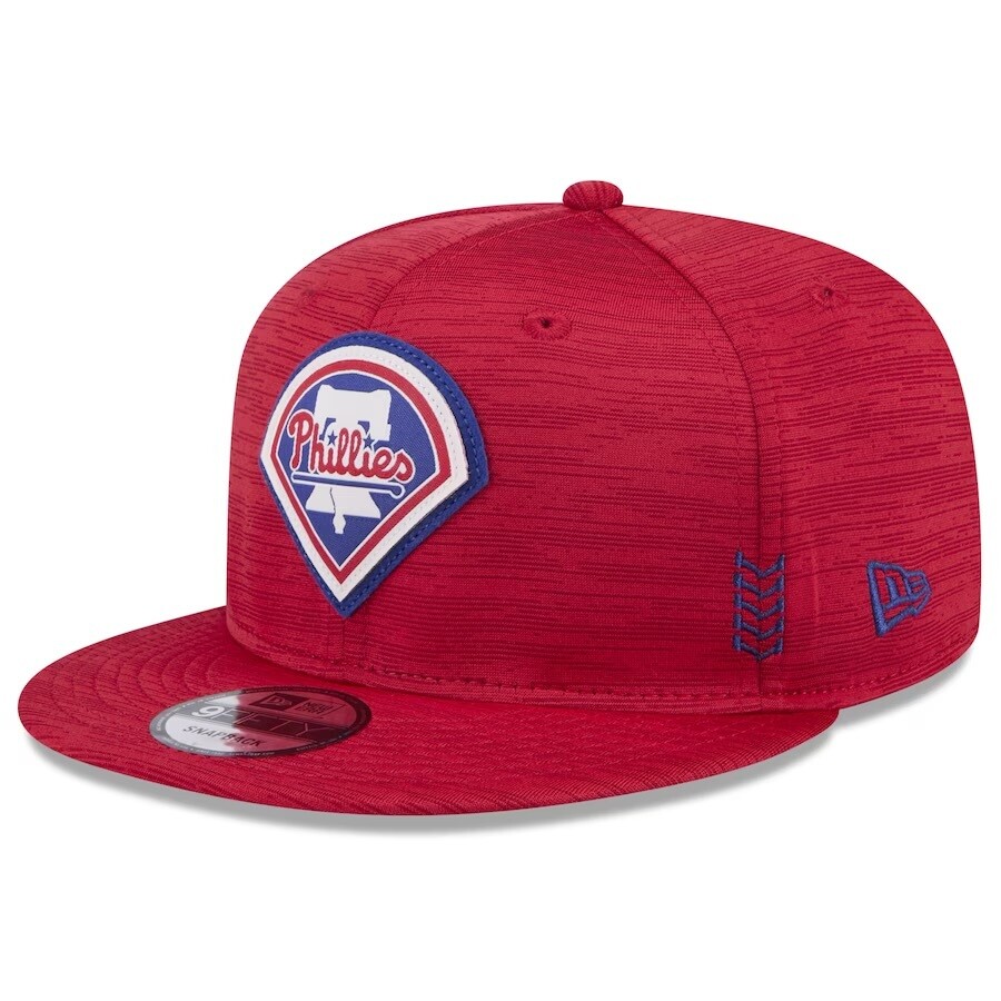 Philadelphia Phillies Men’s New Era Red 2024 Clubhouse 9FIFTY Snapback Hat