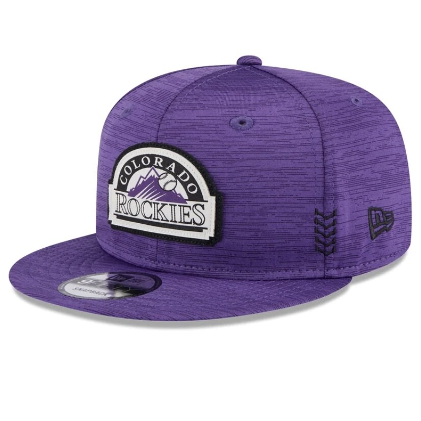 Colorado Rockies Men’s New Era Purple 2024 Clubhouse 9FIFTY Snapback Hat